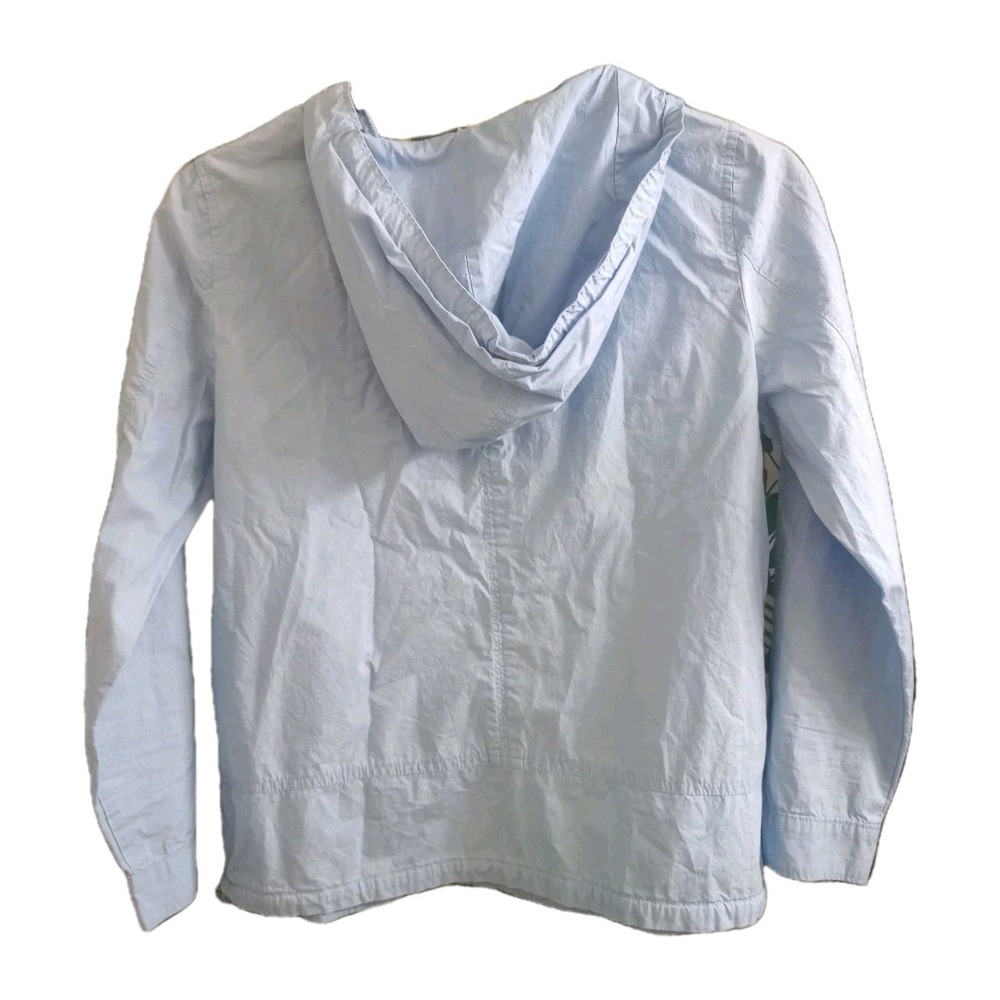 J.Jill Jacket Blue‎ Lightweight Hooded Half Zip Pullover Pockets Size XS Petite - Picture 2 of 5